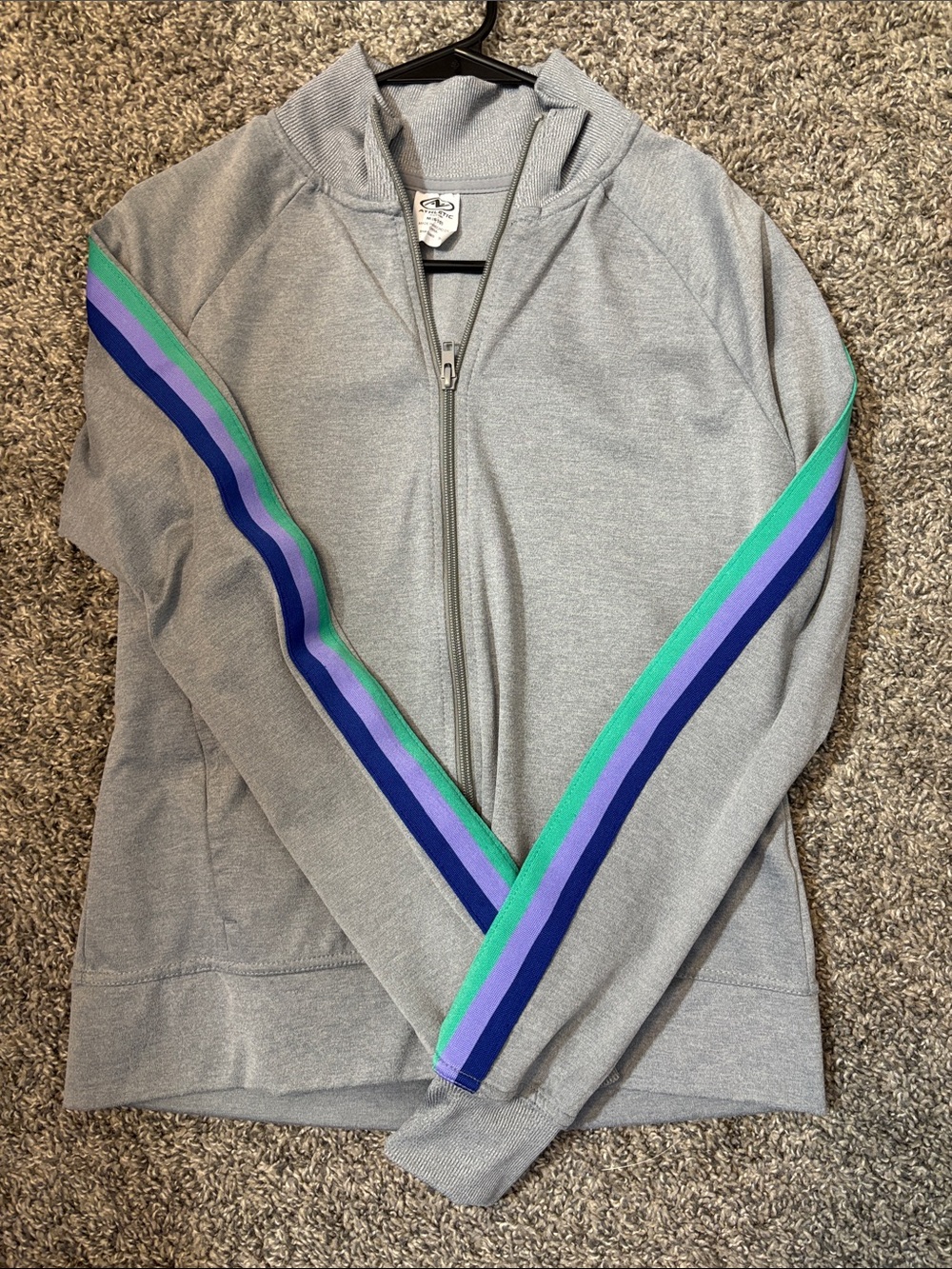 Athletic Works Light Gray Zip-Up Hoodie